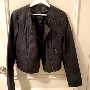 Genuine Leather motto jacket size medium